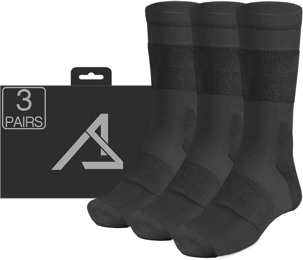 ACE Funktions-Socken 3 Paar Wander-Socken Merino-Wolle Antiblasen-Polsterung - Bild 9 von 9